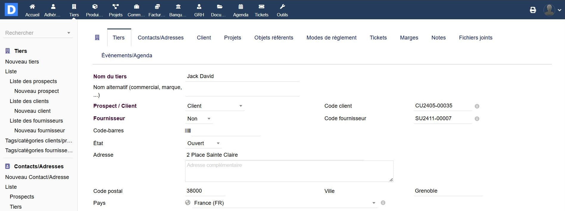 Adresse Smart - Dolibarr MarketPlace
