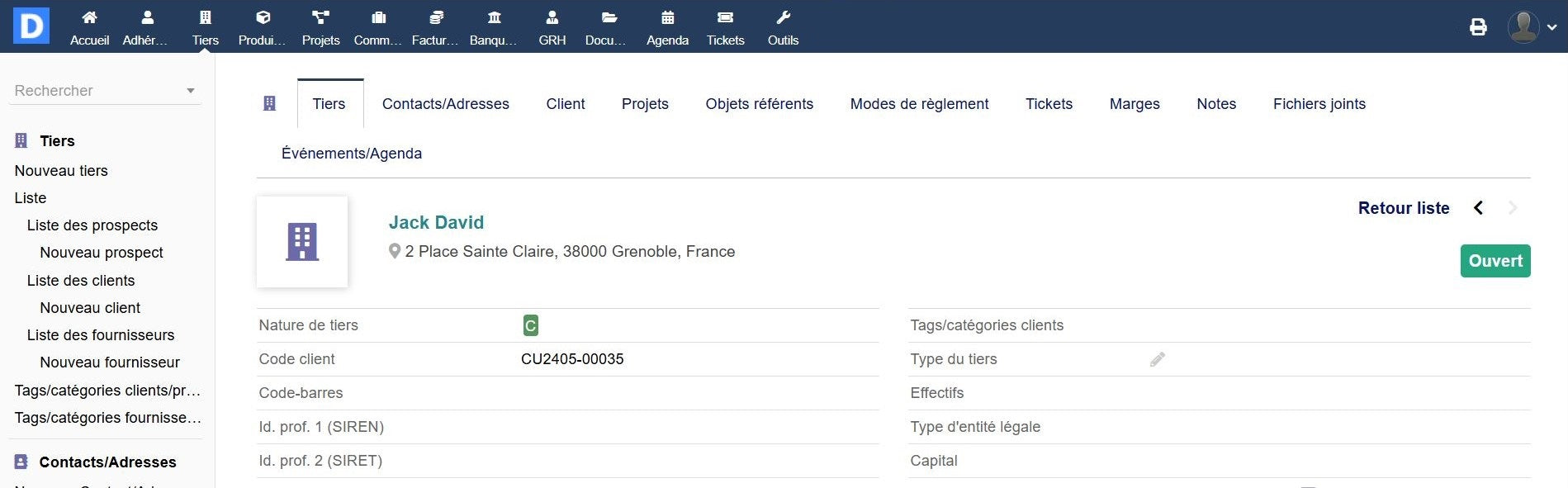 Adresse Smart - Dolibarr MarketPlace