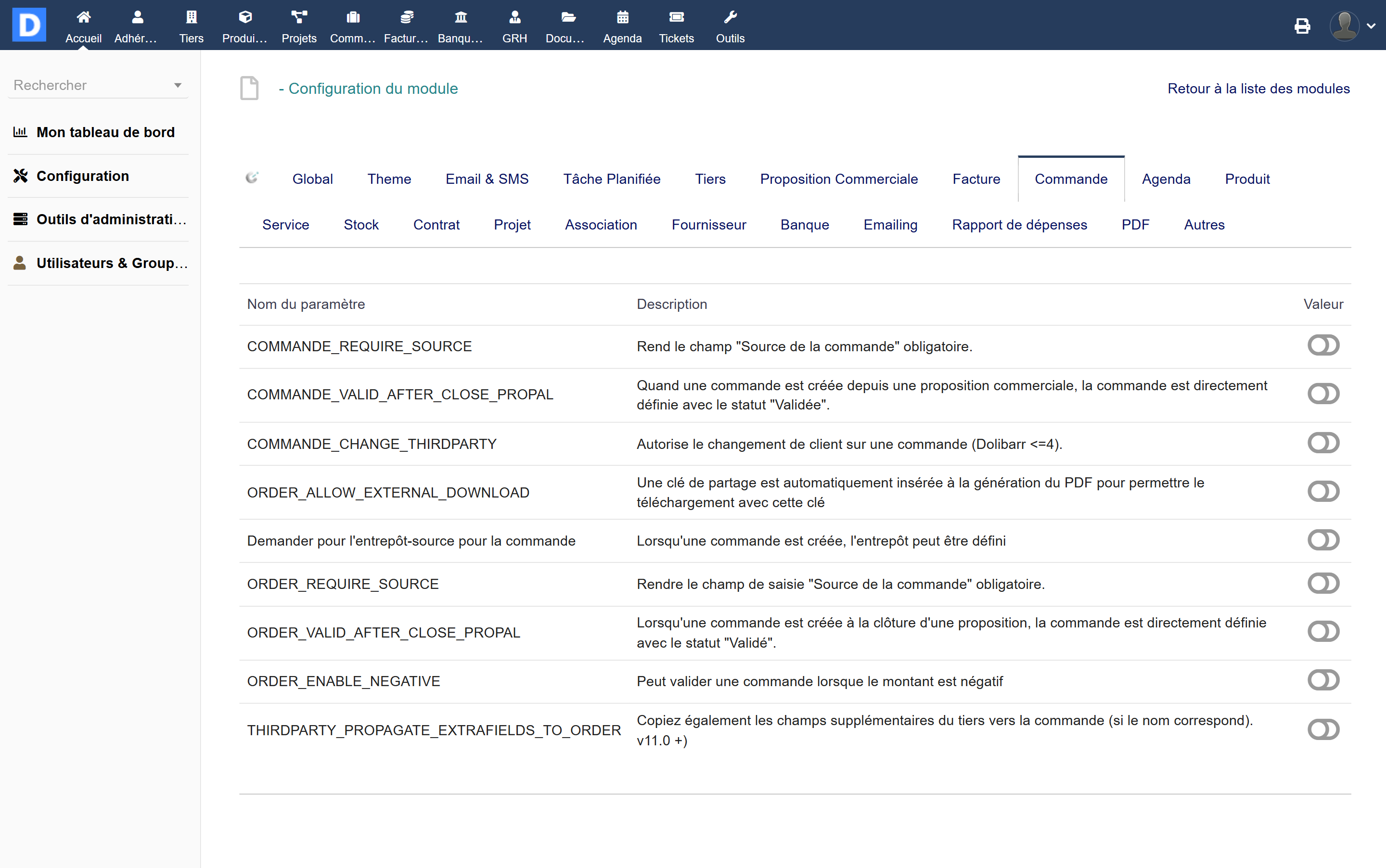 Advanced Configuration Manager - Dolibarr MarketPlace