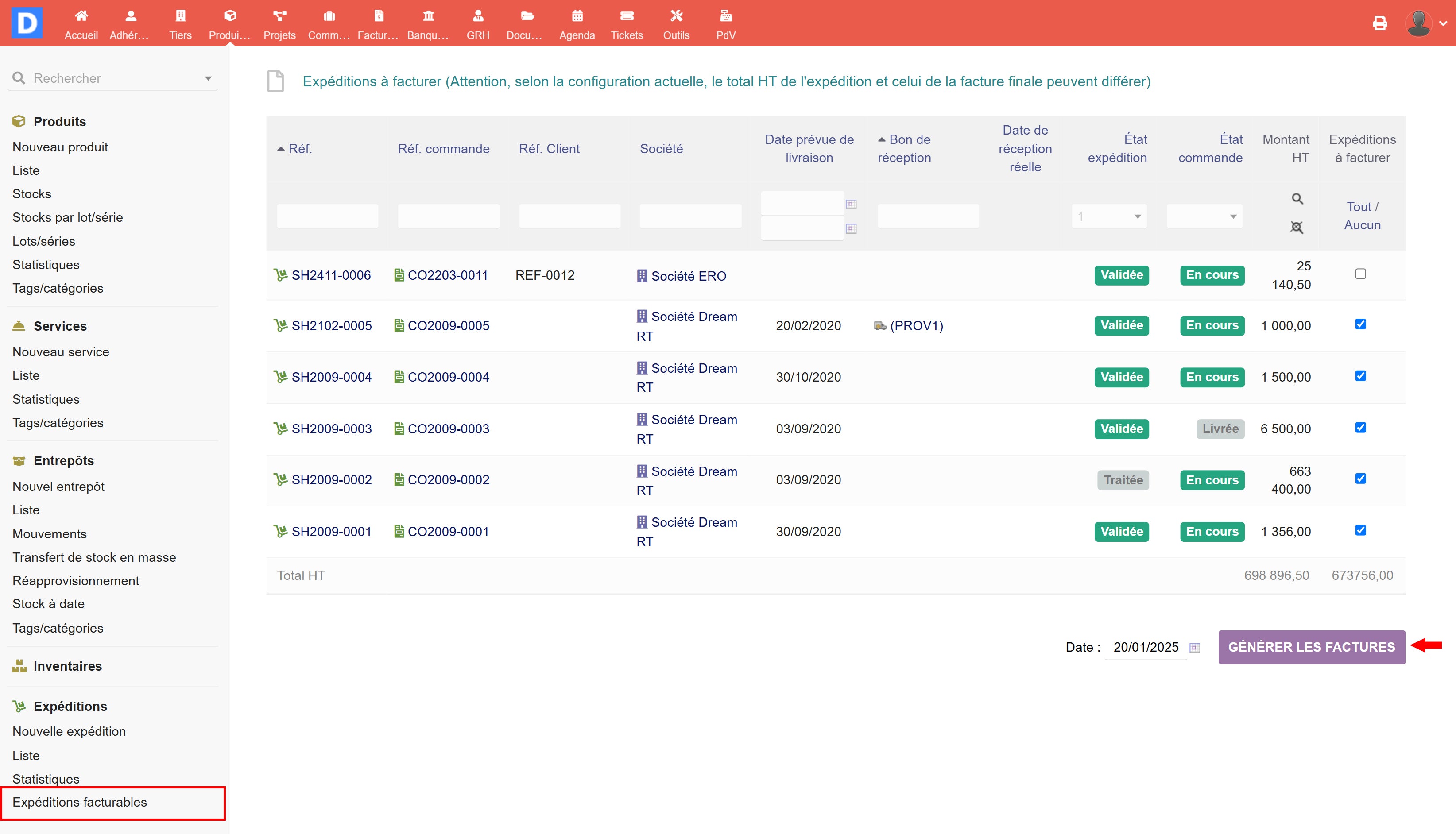 Billing Ship - Dolibarr MarketPlace