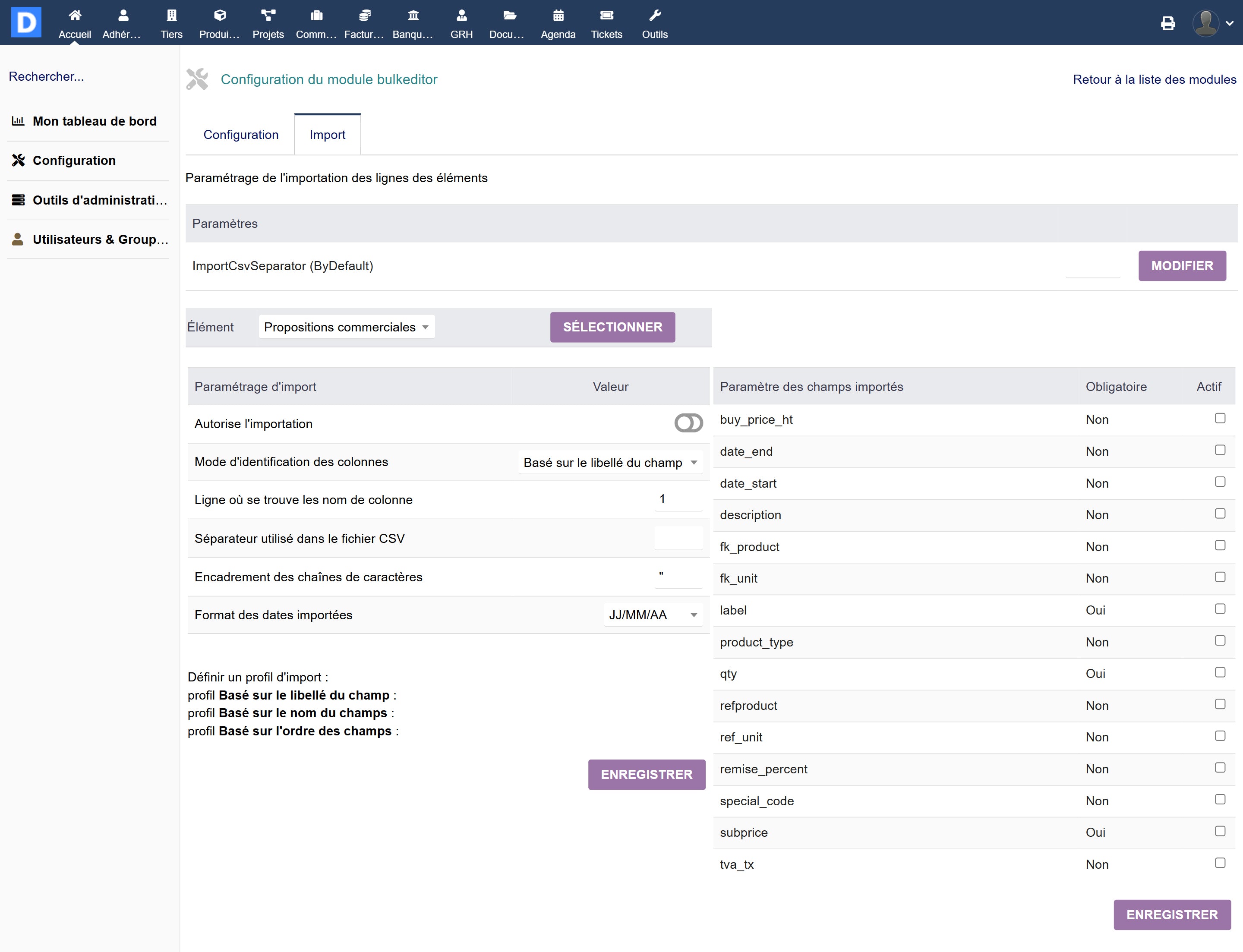 Bulk Editor - Dolibarr MarketPlace