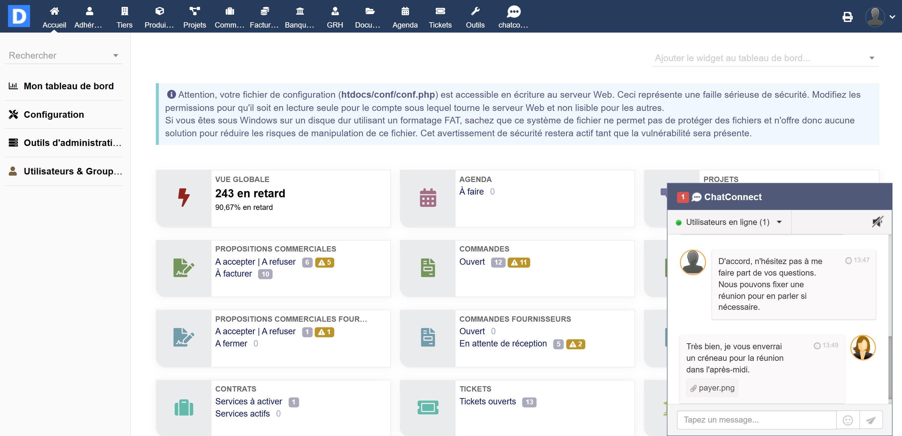 Chat Connect - Dolibarr MarketPlace