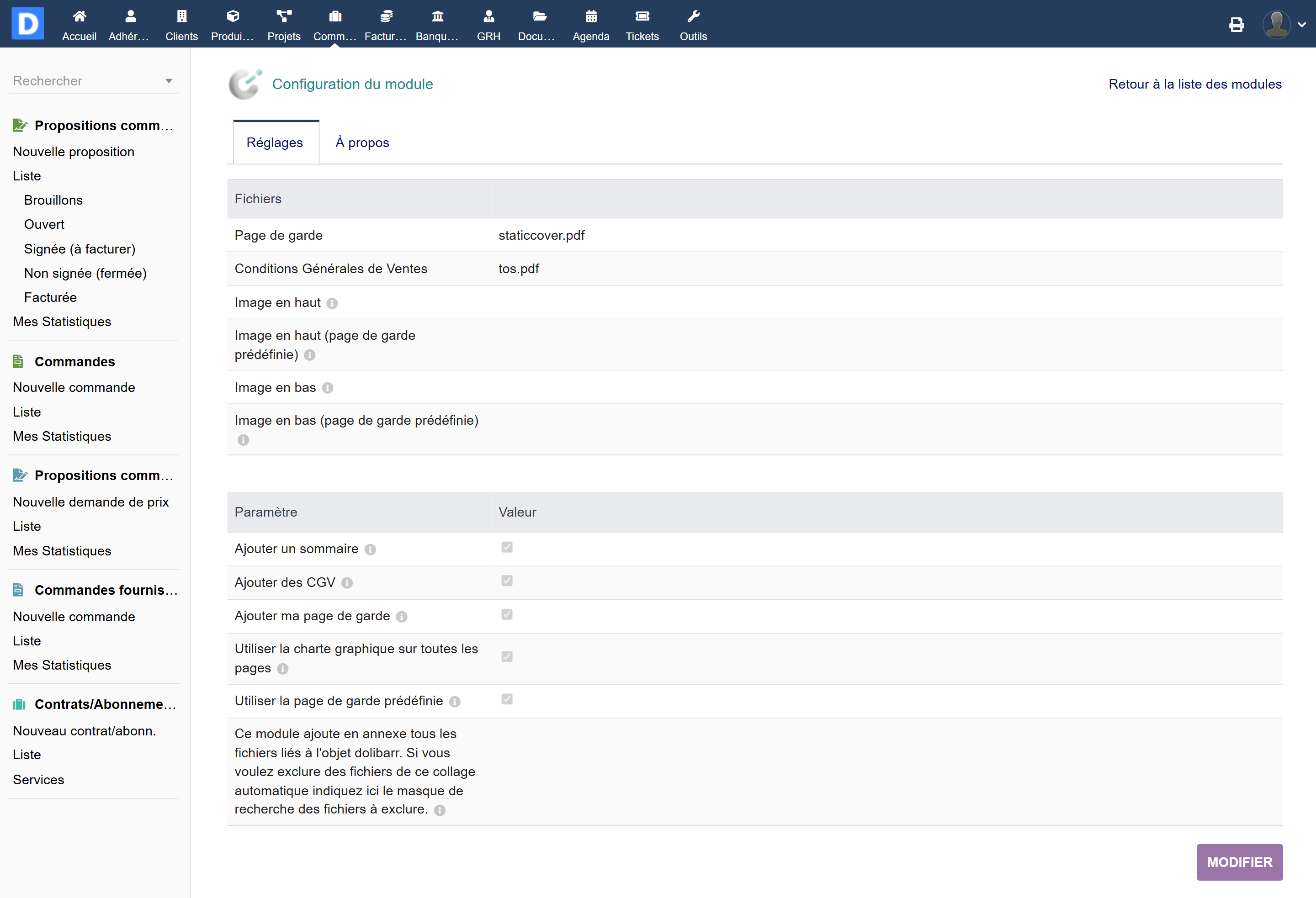 Comprehensive Proposal Generator - Dolibarr MarketPlace