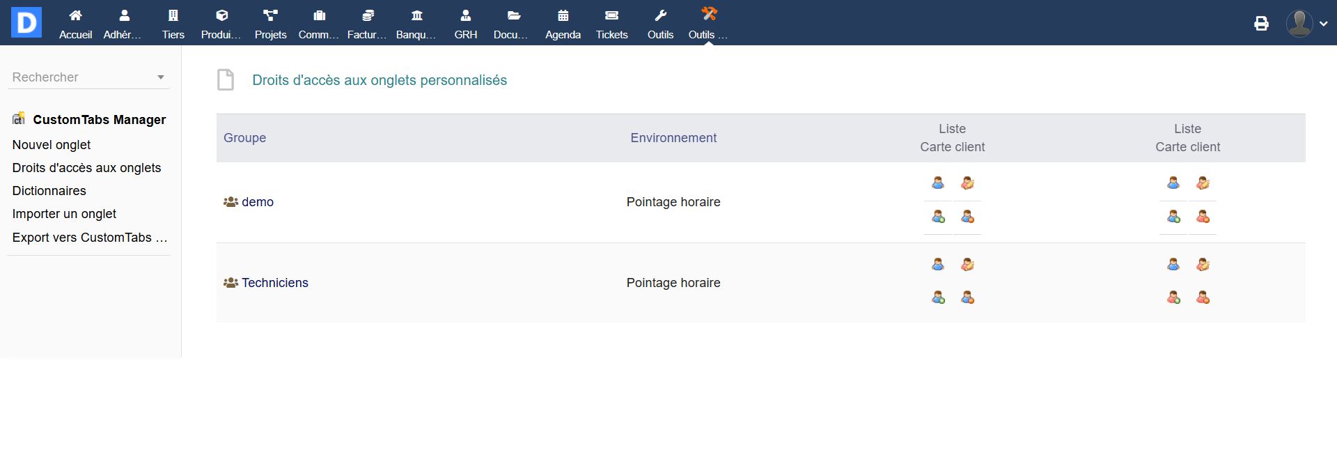 Custom Tabs Manager - Dolibarr MarketPlace