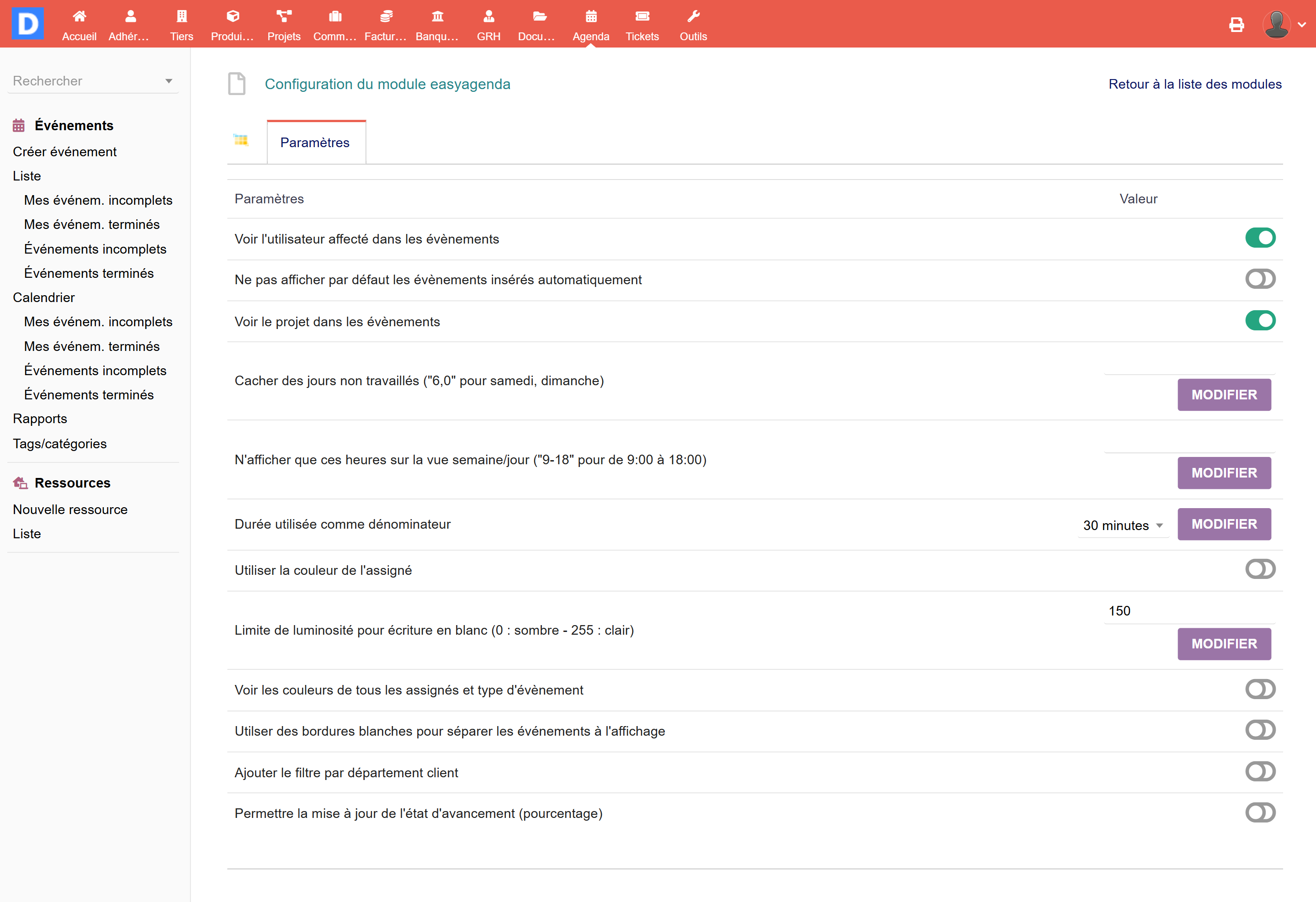 Easy Agenda - Dolibarr MarketPlace