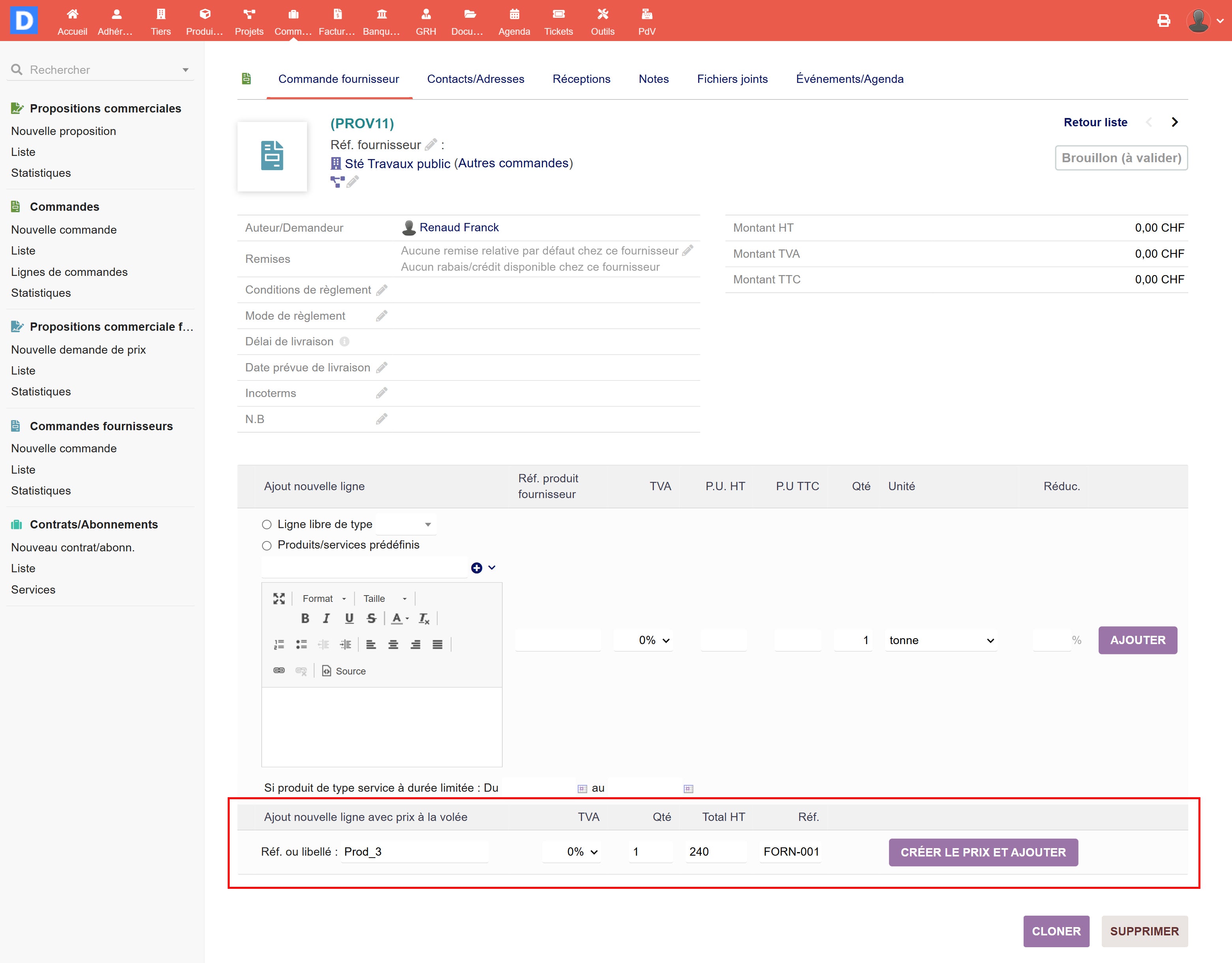 Fast Supplier Price - Dolibarr MarketPlace