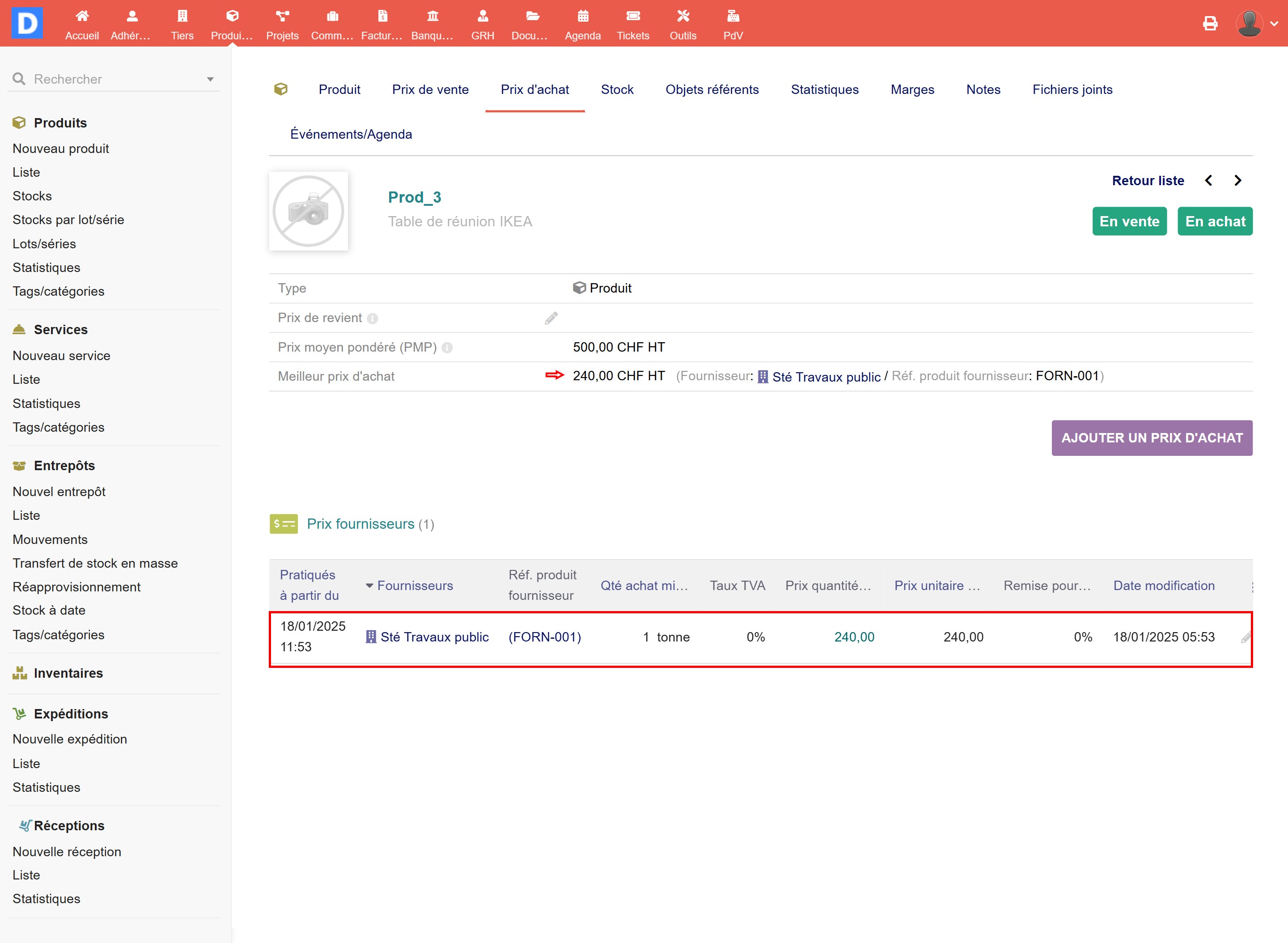 Fast Supplier Price - Dolibarr MarketPlace