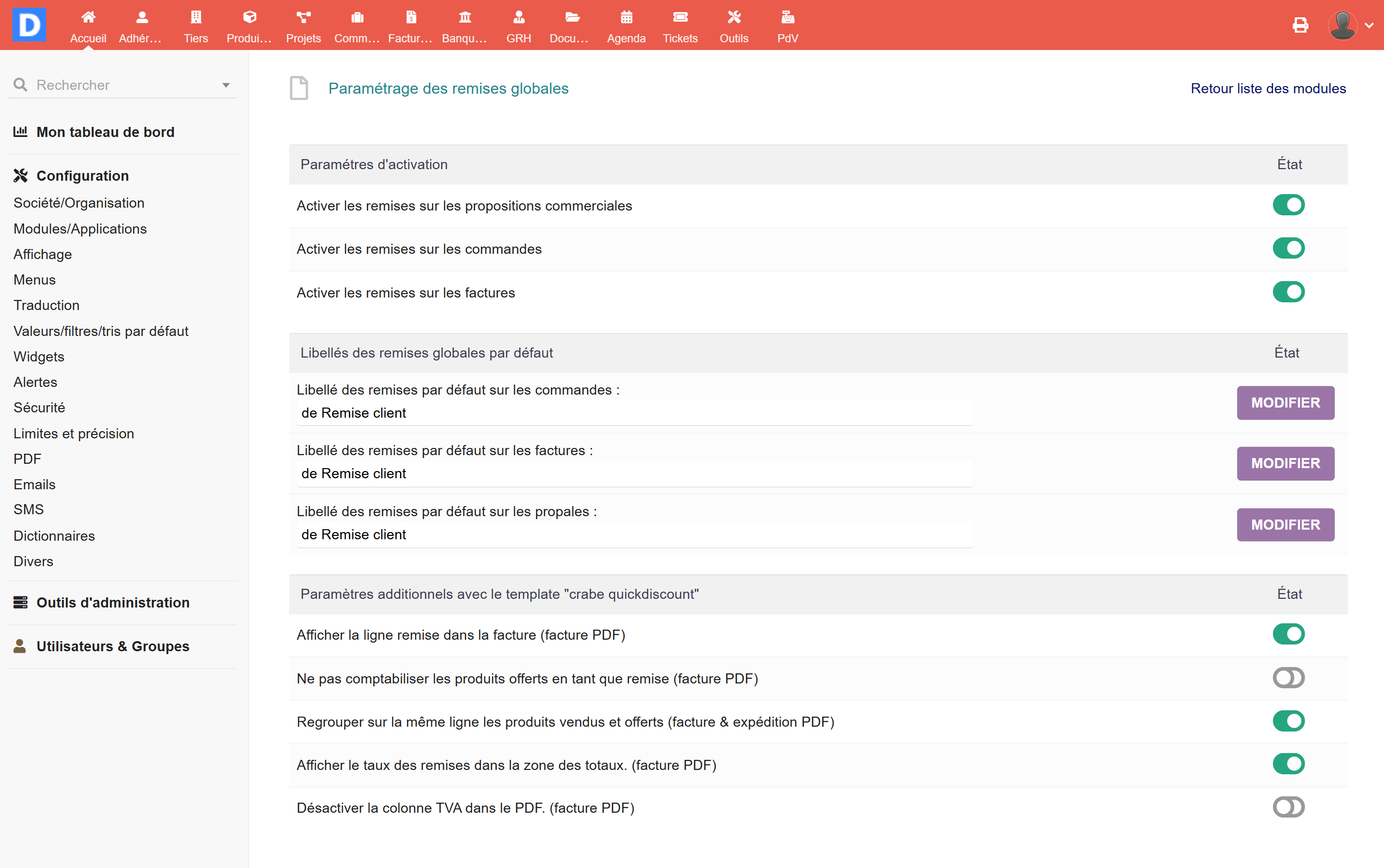 Quick Discount - Dolibarr MarketPlace