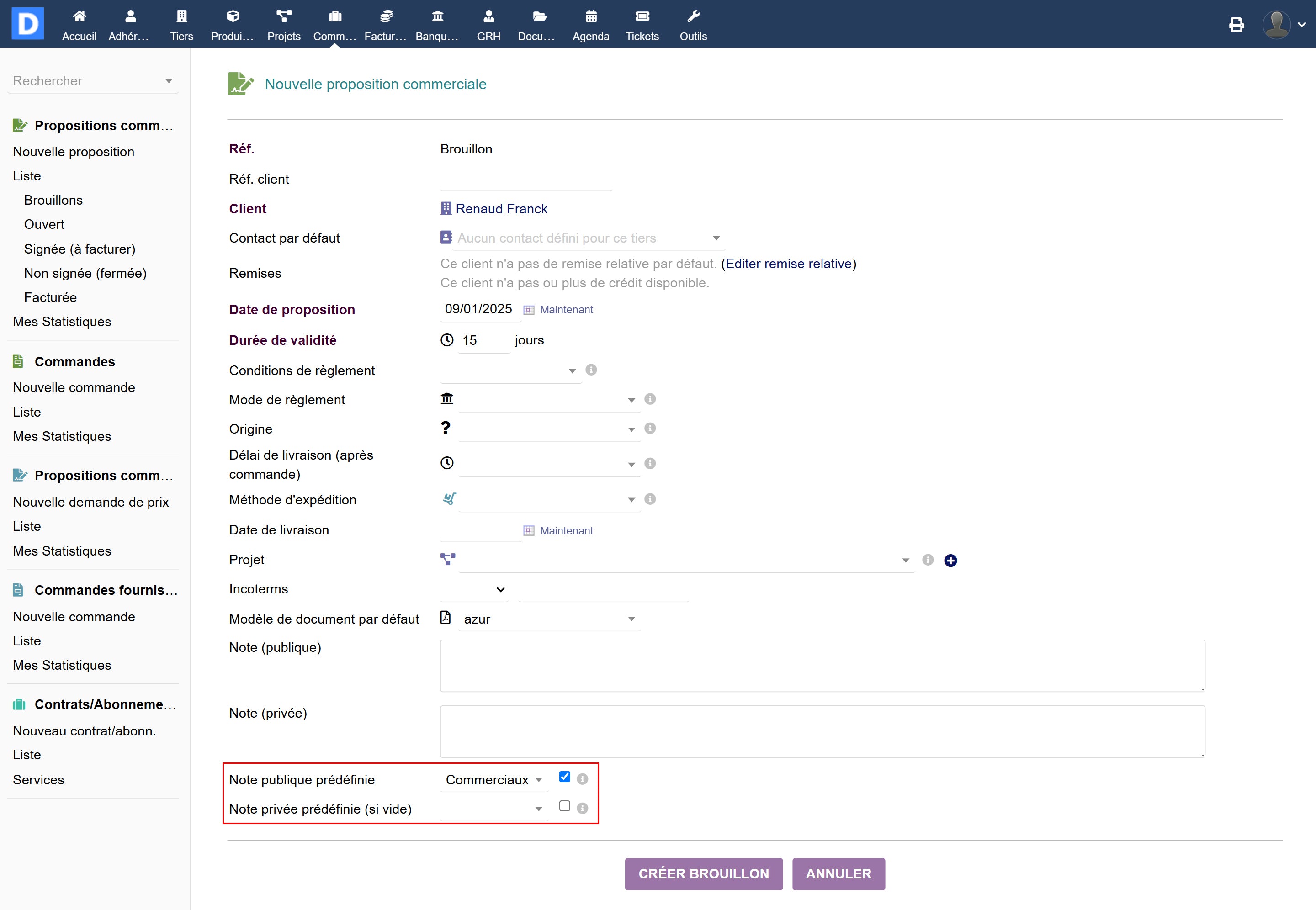 Quick Notes - Dolibarr MarketPlace