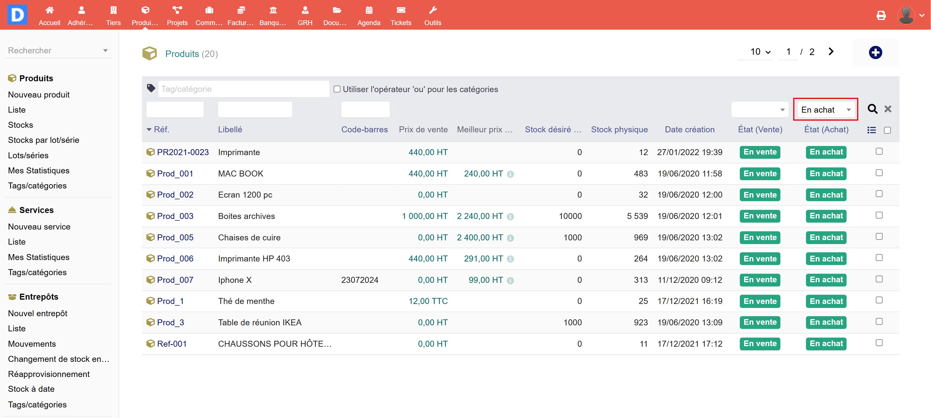 Quick Search - Dolibarr MarketPlace