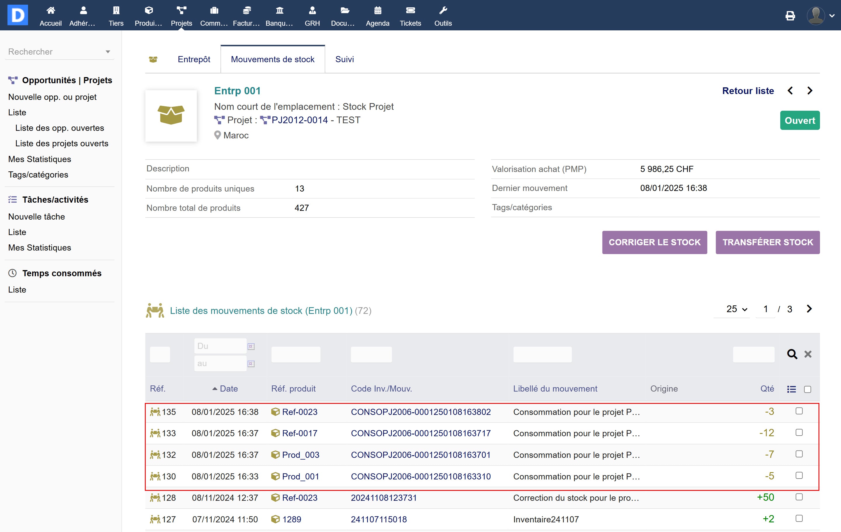 Consumption Tracker - Dolibarr MarketPlace