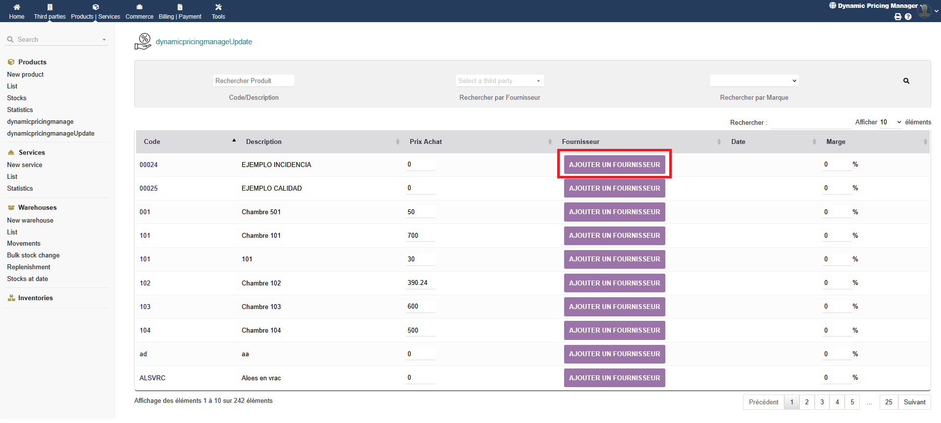 Dynamic Pricing Manager