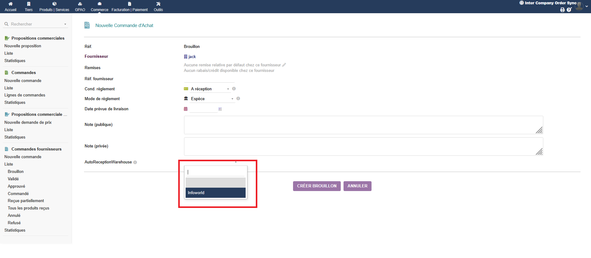 Inter Company Order Sync