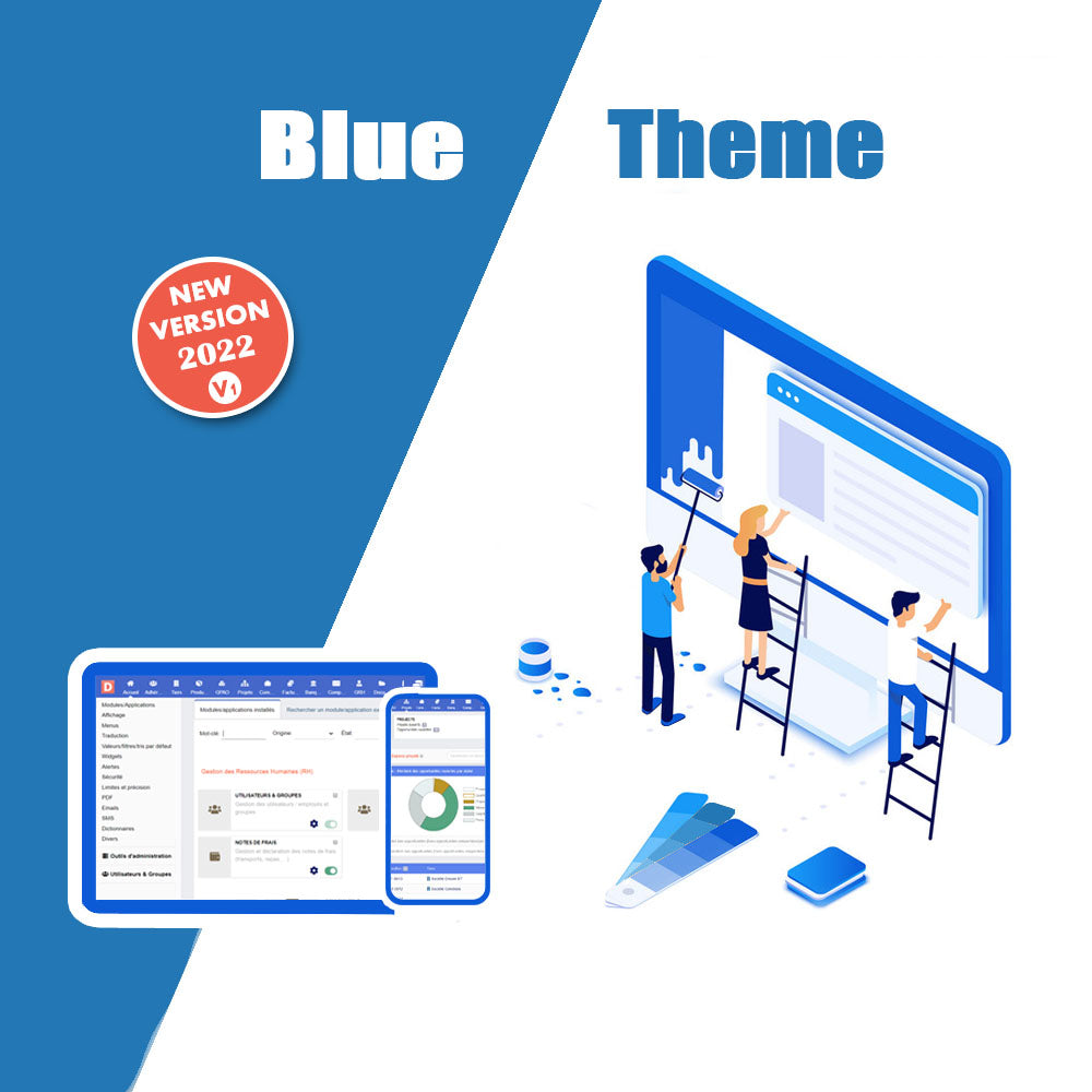 BlueTheme - New Dolibarr Theme - Doli MarketPlace