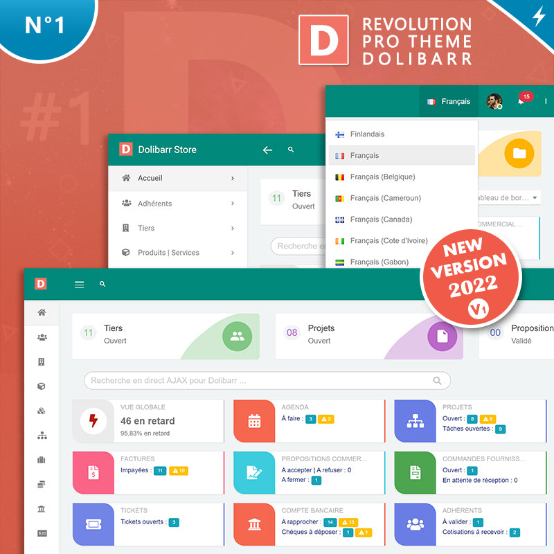 Revolution Pro Dolibarr Theme N°1 - Doli MarketPlace