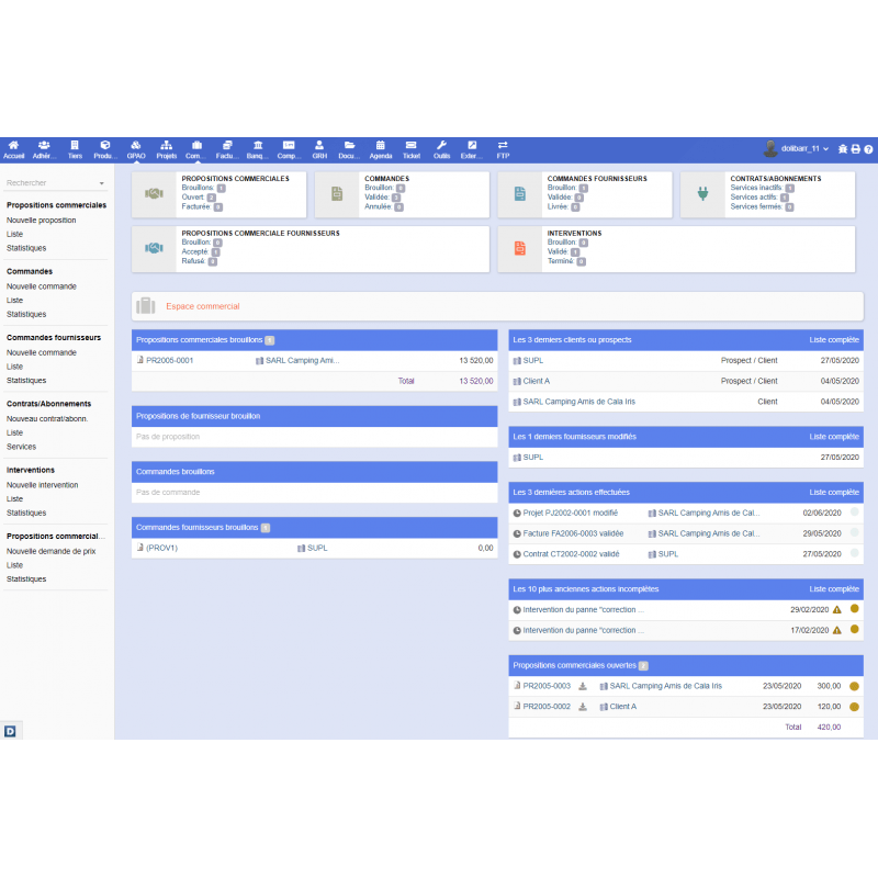 BlueTheme - New Dolibarr Theme - Doli Marketplace
