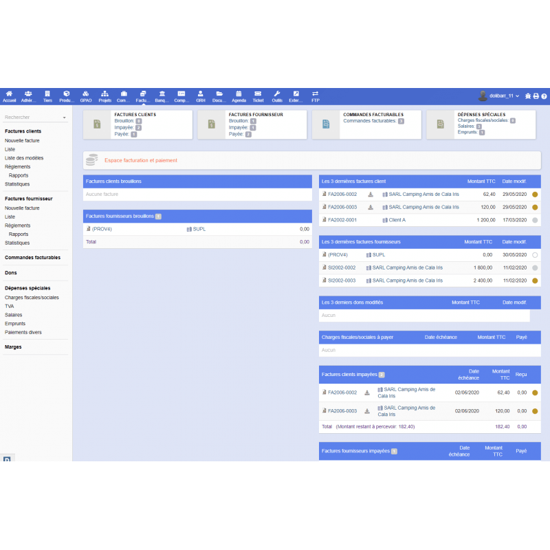 BlueTheme - New Dolibarr Theme - Doli Marketplace