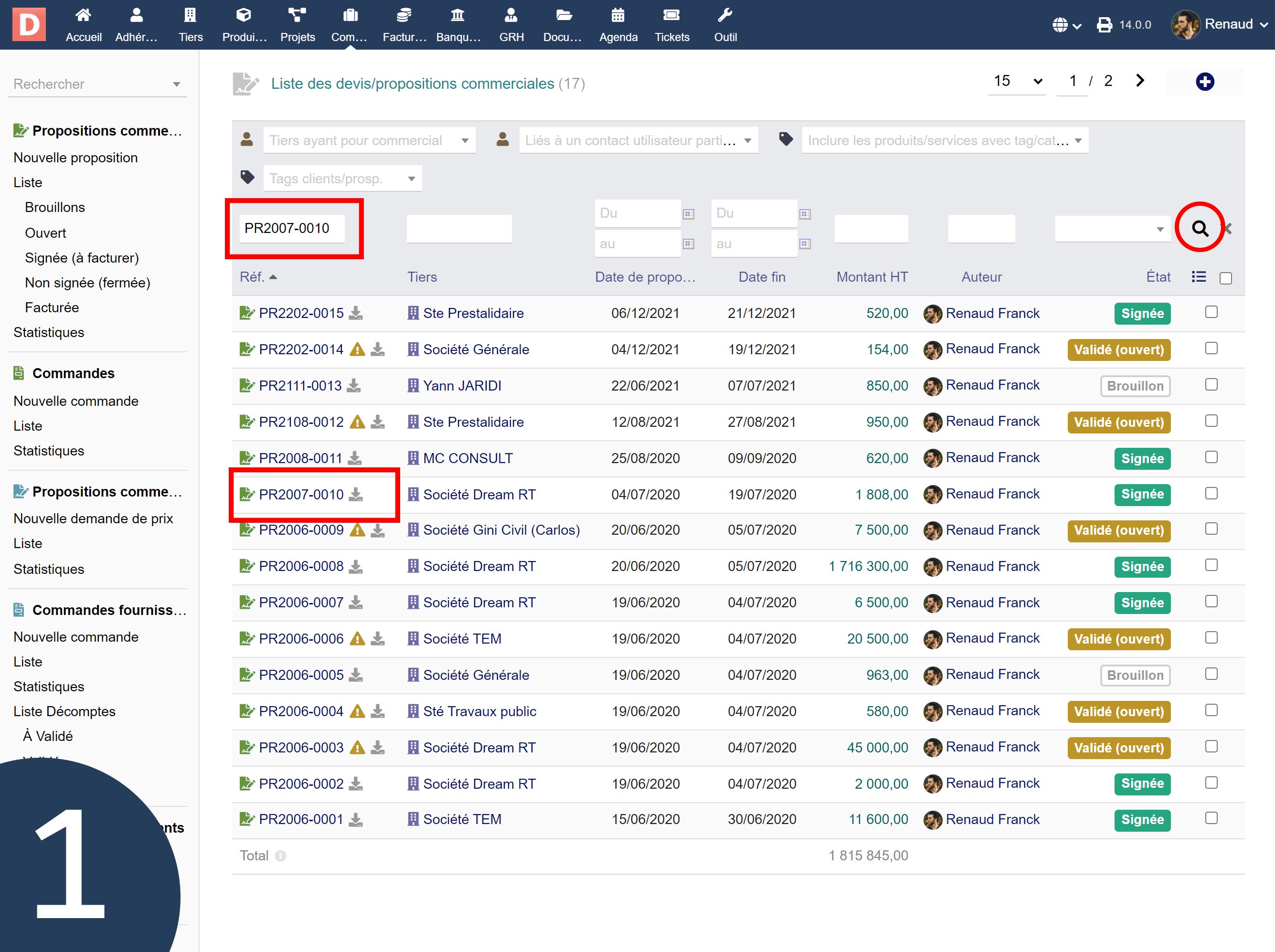 Keep Latest Searches - Doli MarketPlace
