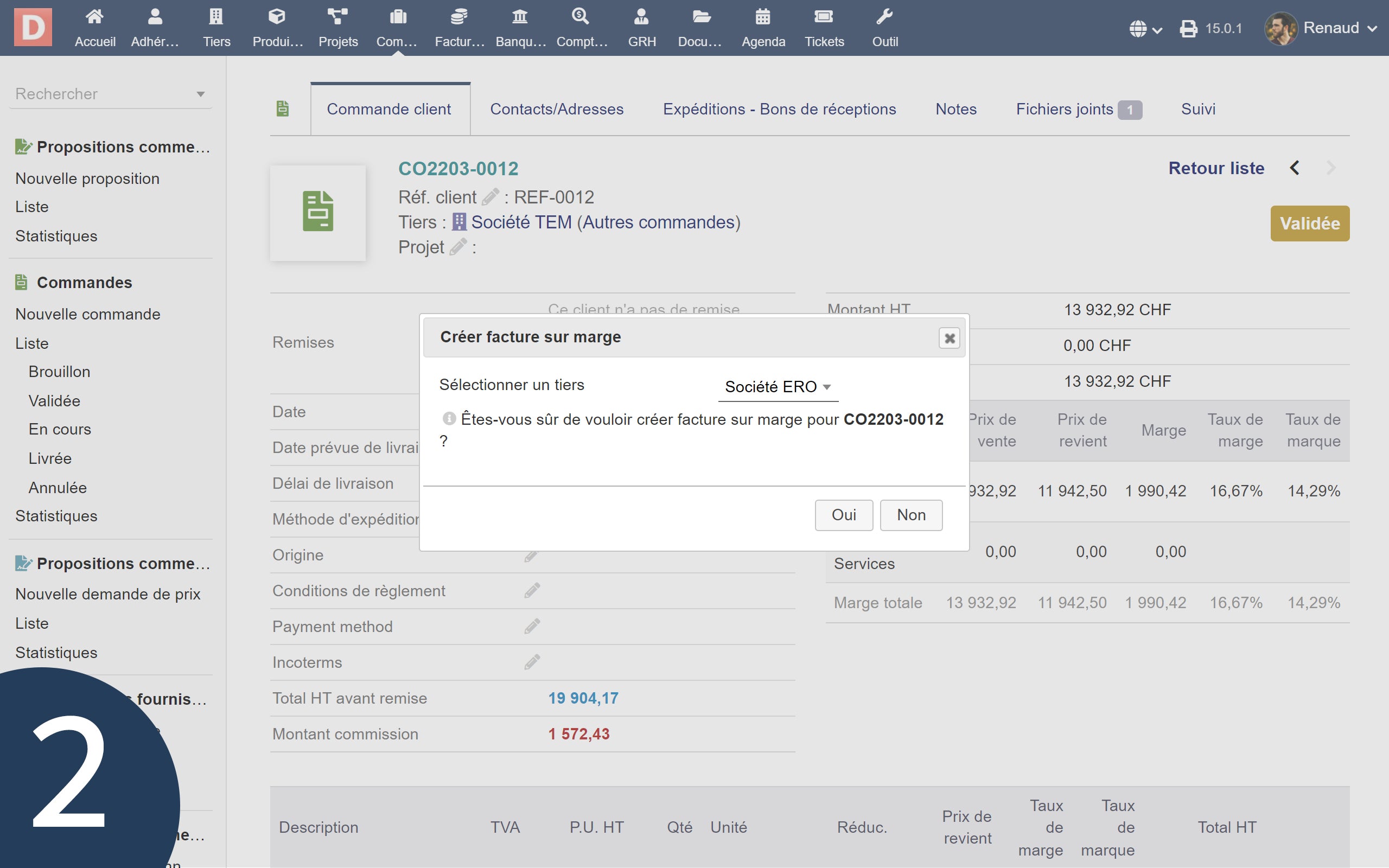 Margin billing - Doli MarketPlace