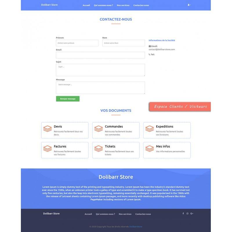 Dolibarr Extranet - Website and Client Extranet - Doli Marketplace