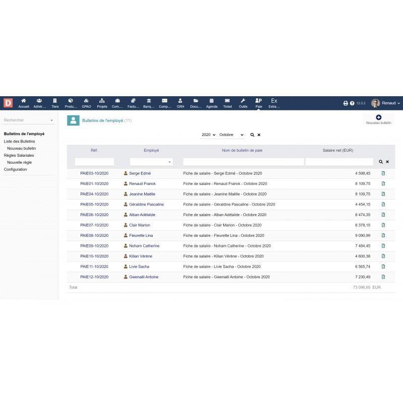Dolibarr PaySlip - Payroll - Doli Marketplace