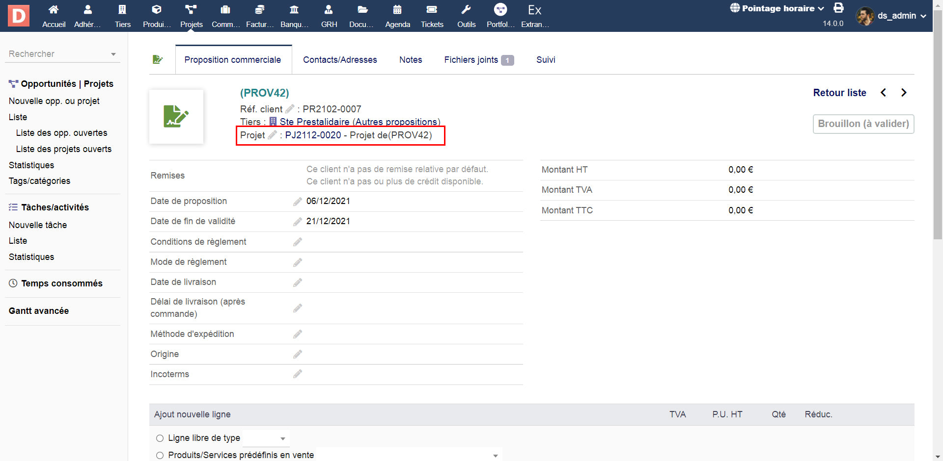 Automated Project Creation - Doli MarketPlace