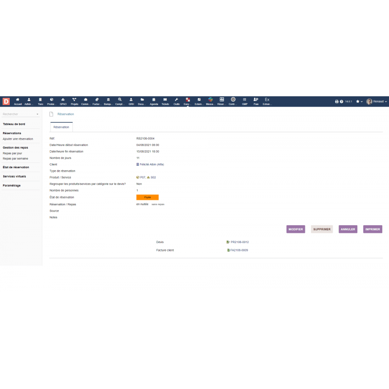 EasyReservation - Management of reservations - Dolibarr - Doli Marketplace