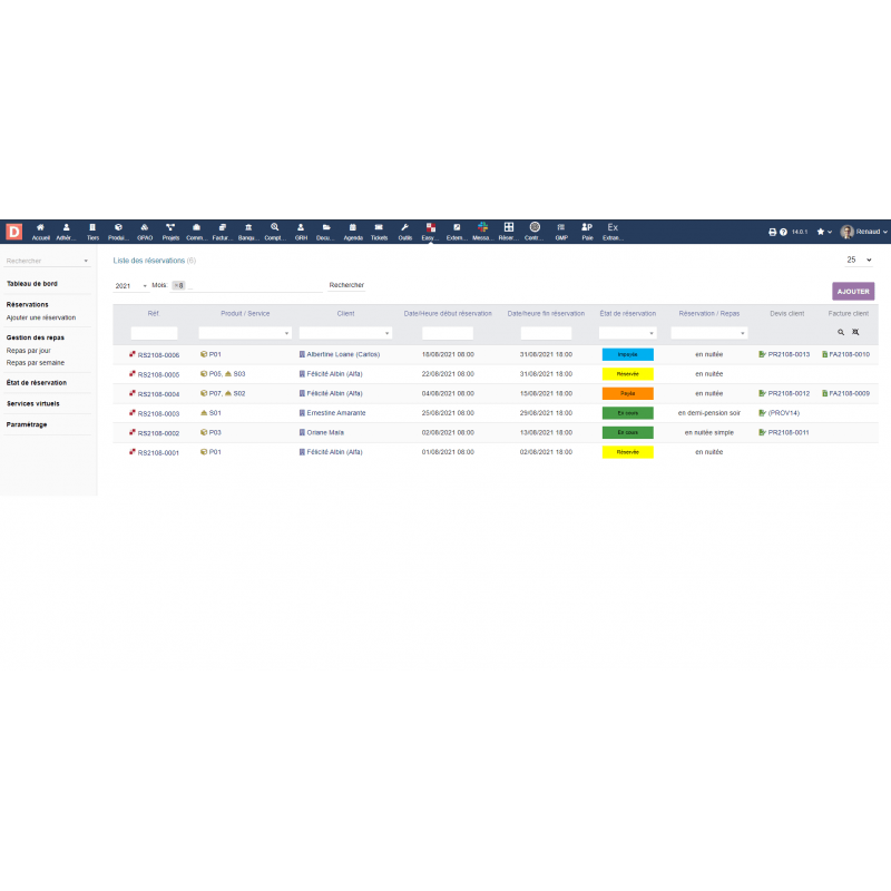 EasyReservation - Management of reservations - Dolibarr - Doli Marketplace