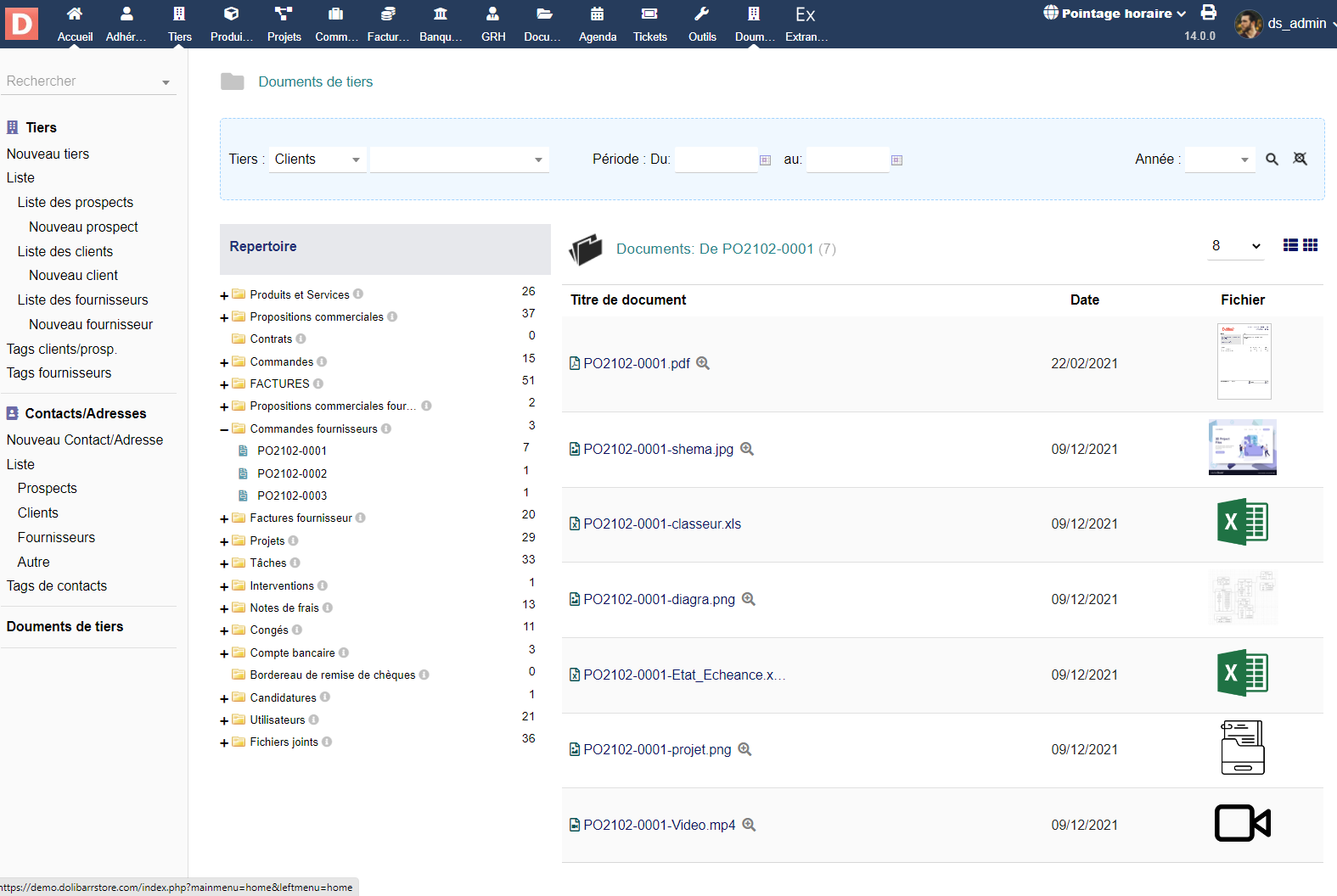 Third party documents Dolibarr - Doli MarketPlace
