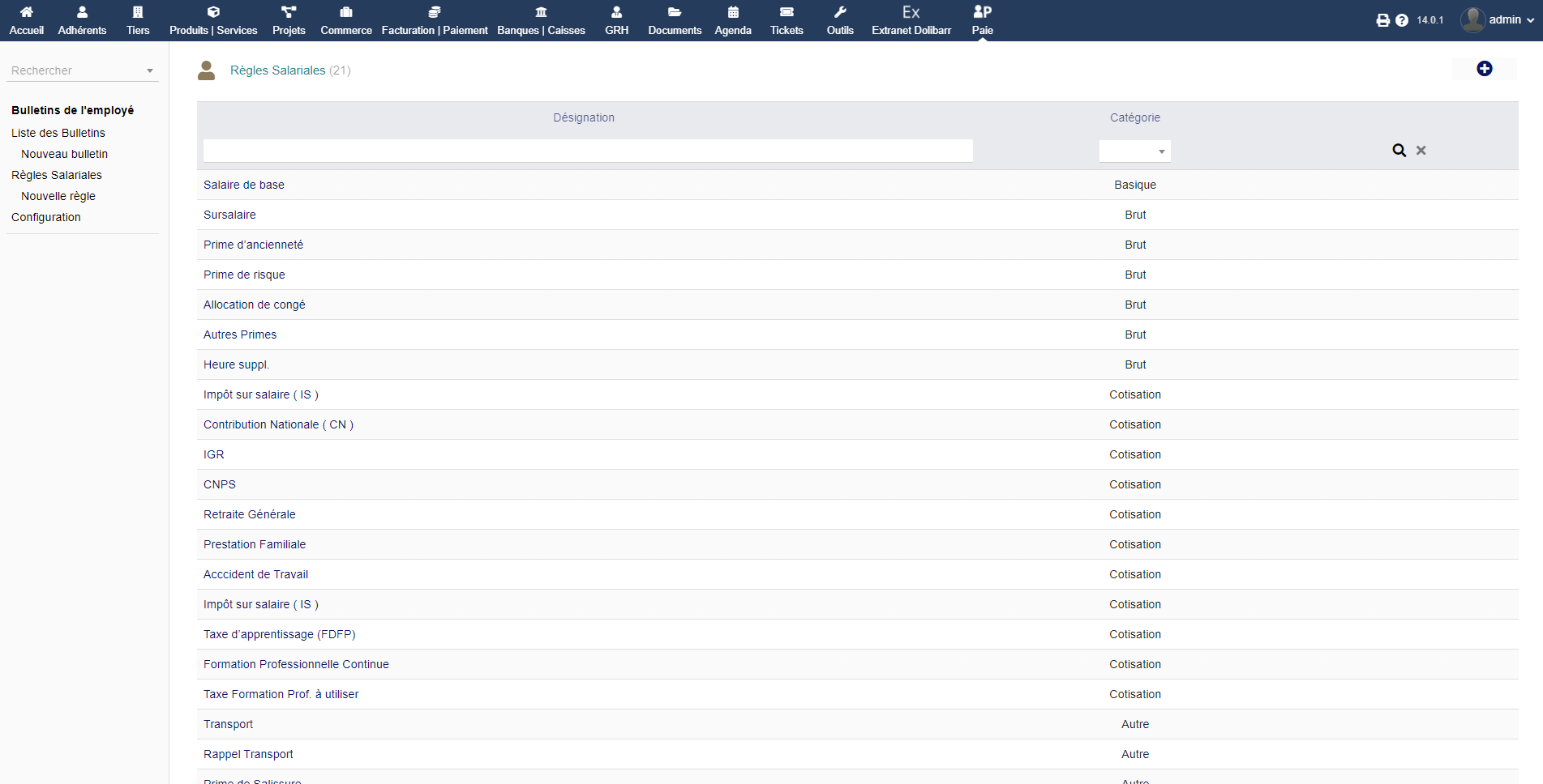 France payslip model Dolibarr - Doli MarketPlace