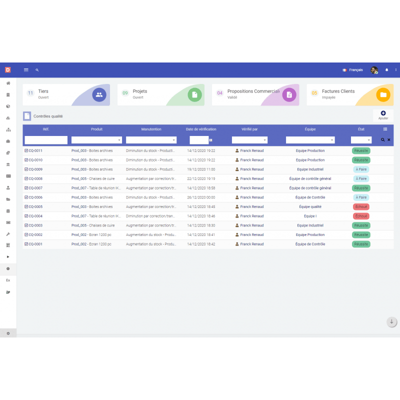 Quality Management for Dolibarr - Doli Marketplace