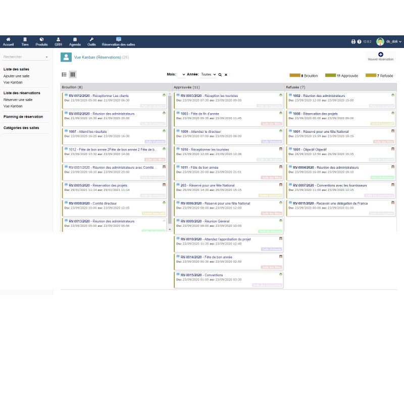 Room management, reservation and planning - Doli Marketplace