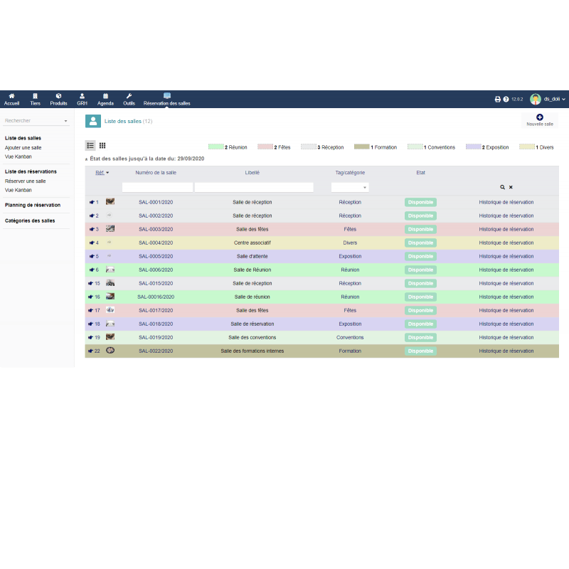 Room management, reservation and planning - Doli Marketplace
