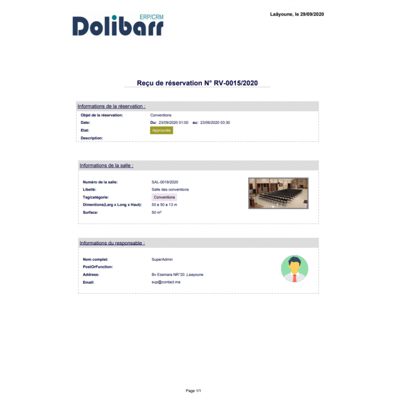 Room management, reservation and planning - Doli Marketplace