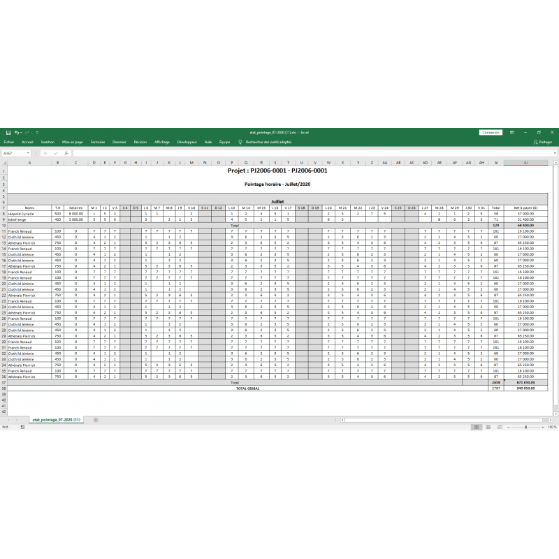 Staff TimeSheet - Dolibarr - Doli Marketplace